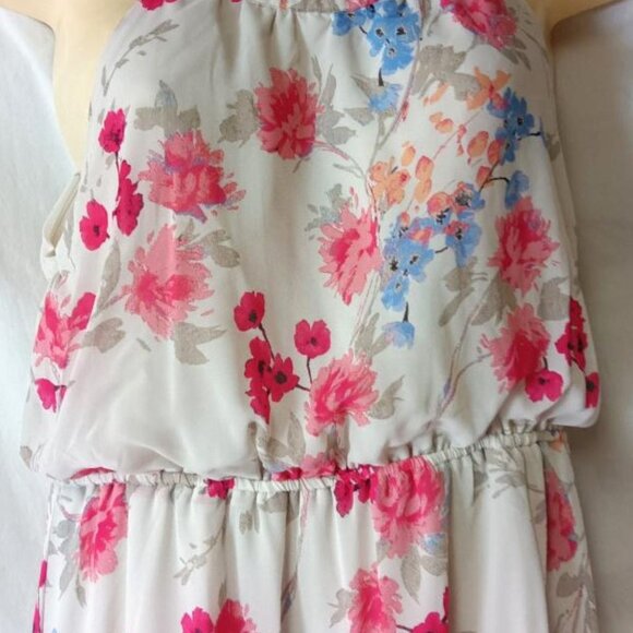 Women's Flowered Sleeveless Mullet Dress Size XL - Picture 1 of 4